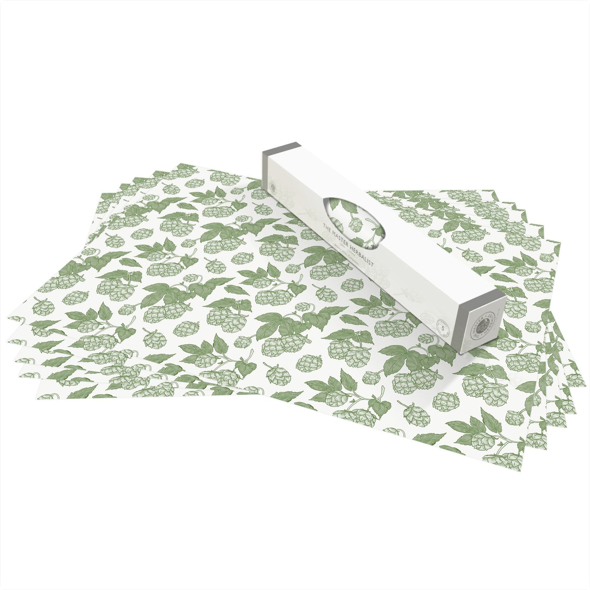 SIMPLY DRAWER LINERS | Wipe Clean & Unscented Drawer Liners with a green HOPS Design.  Perfect for Drawers, Shelves, Cupboards & Cabinets.