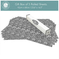 Simply Drawer Liners SANDALWOOD fragrance SCENTED Drawer Liners in BLACK William Morris Design. Made in Britain.