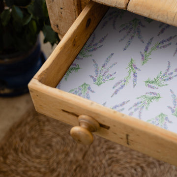 SUFFOLK LAVENDER SCENTED Drawer Liners in a Floral Design