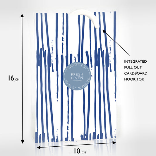 FRESH LINEN Scented Wardrobe Freshener in a JAPANESE INK PEN Design PACK OF 2