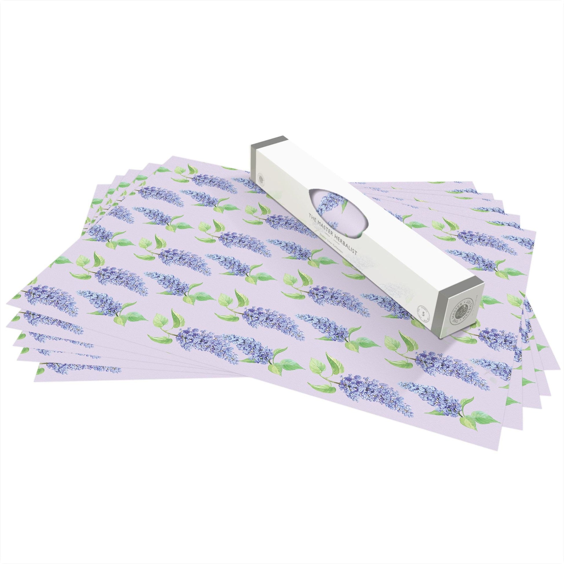 Simply Drawer Liners LILAC Fragrance SCENTED Drawer Liners in a floral LILAC Design. Made in Britain.