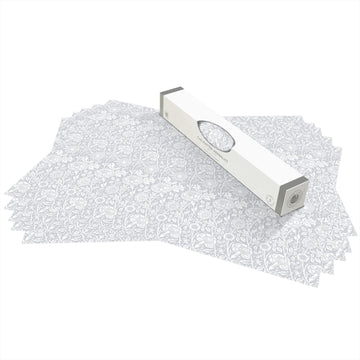 William Morris Wipe Clean & Unscented Drawer Liners in SOFT GREY