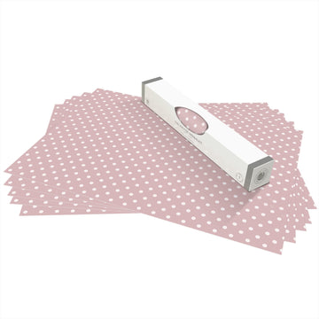 Wipe Clean & Unscented Drawer Liners in a PINK POLKA DOT Design