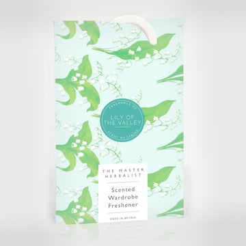 SIMPLY DRAWER LINERS | LILY OF THE VALLEY Scented Wardrobe Freshener in an elegant Floral Design.
