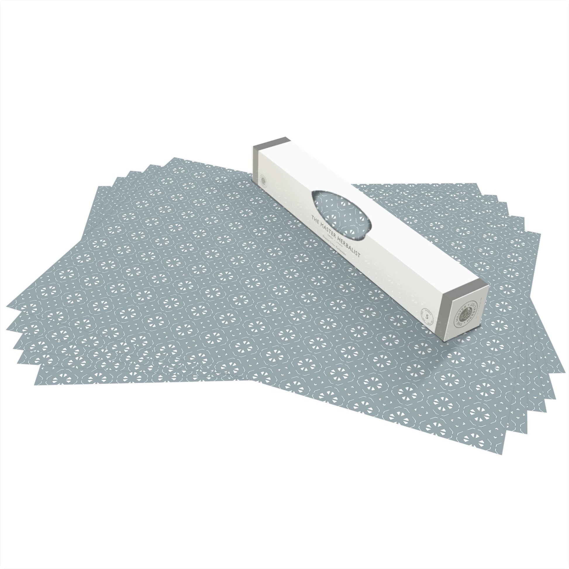 Simply Drawer Liners FRESH LINEN Scented Drawer Liners in a DUSK BLUE  Geometric Print . Made in Britain.