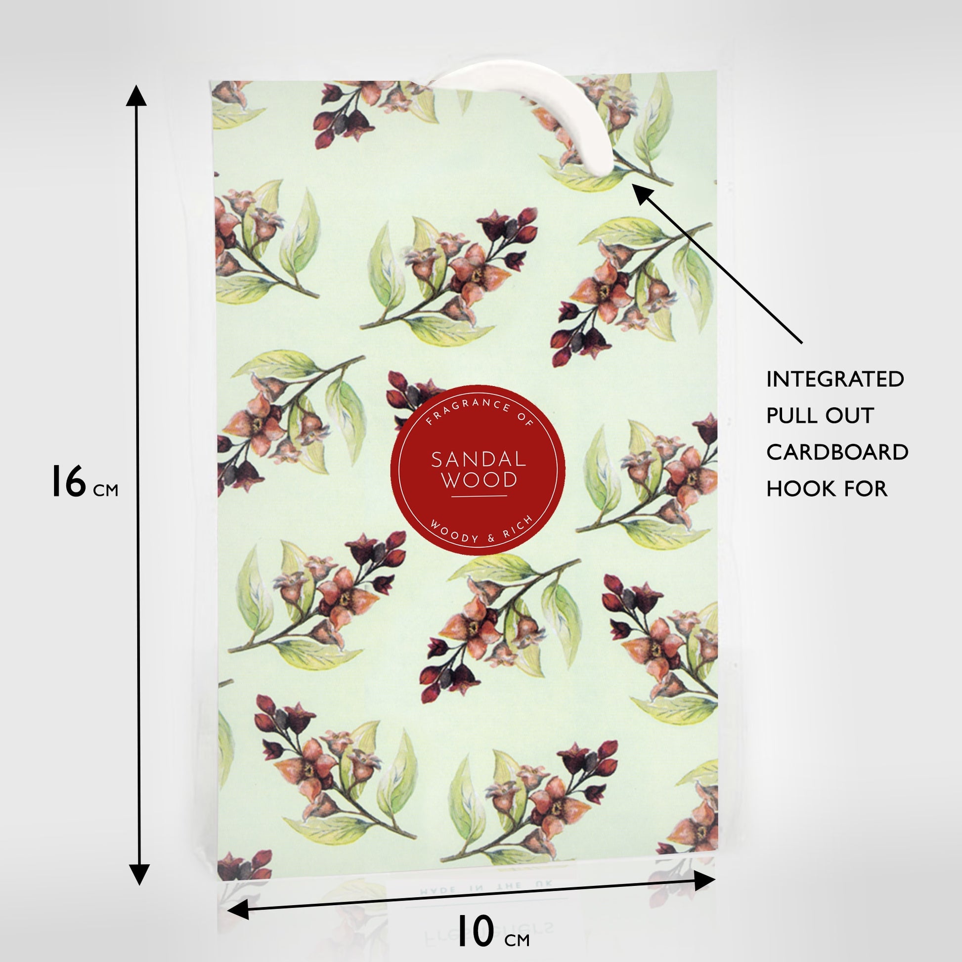 SIMPLY DRAWER LINERS | SANDALWOOD Scented Wardrobe Freshener in a Traditional Floral Design.