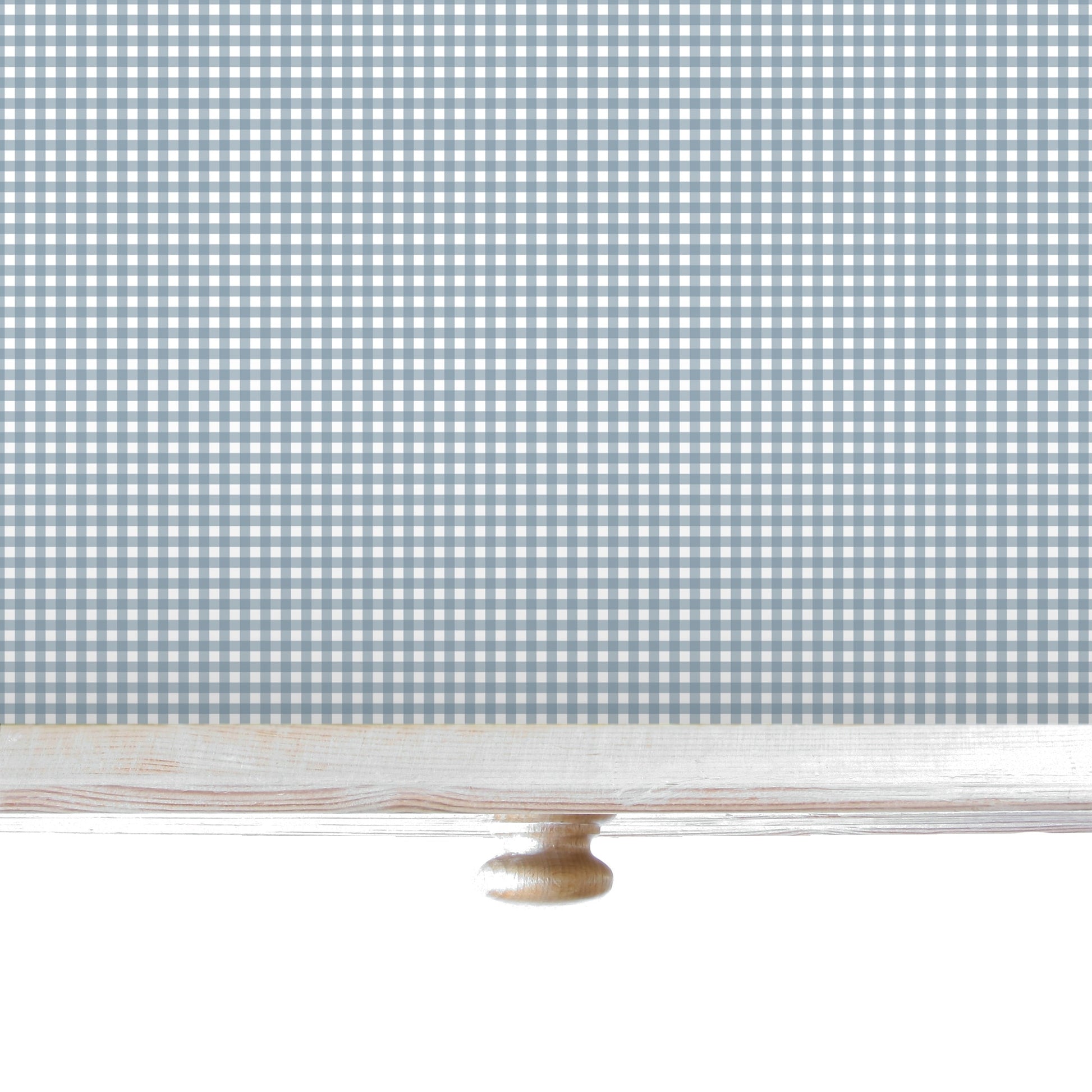 SIMPLY DRAWER LINERS | Wipe Clean & Unscented Drawer Liners in a BLUE GINGHAM Design. Perfect for Kitchen Drawers, Shelves, Cupboards & Cabinets. Made in Suffolk, England. (Blue)