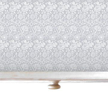 LILY OF THE VALLEY fragrance SCENTED Drawer Liners in GREY William Morris Design