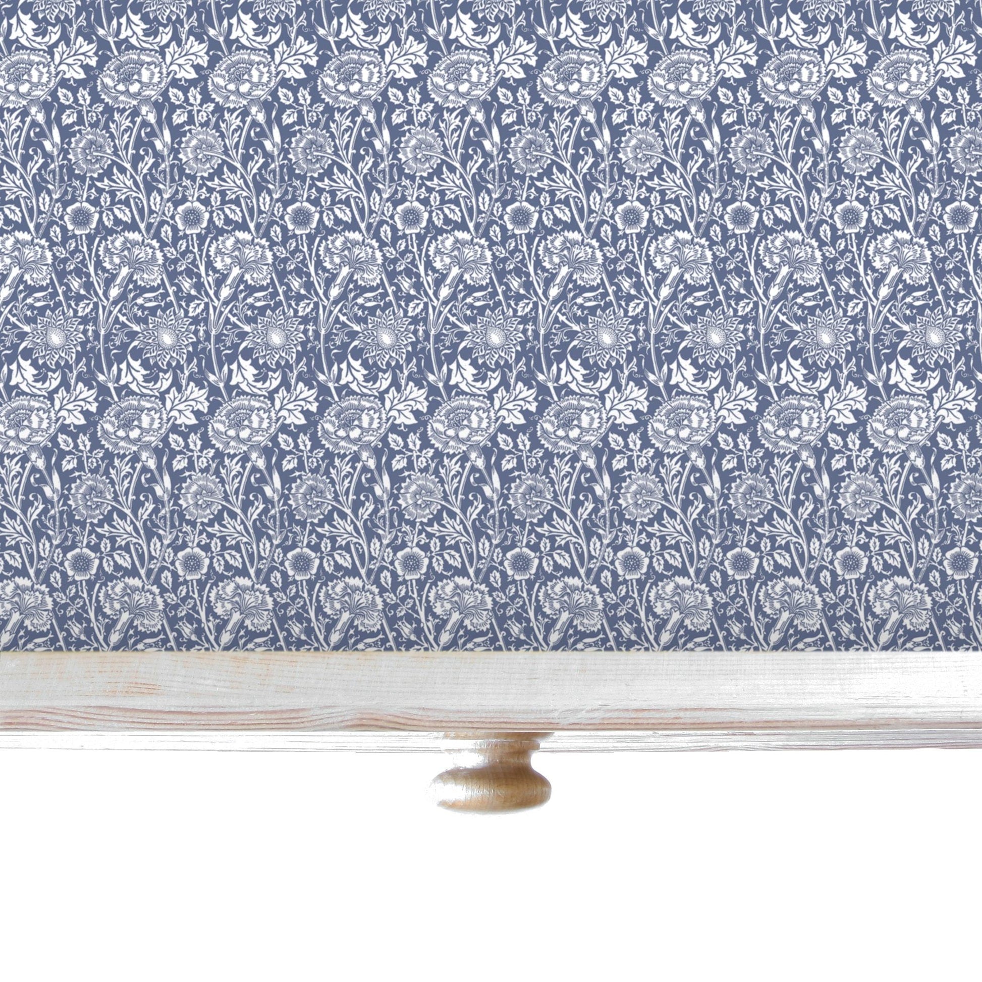 Simply Drawer Liners LAVENDER fragrance SCENTED Drawer Liners in BLUE William Morris Design. Made in Britain.