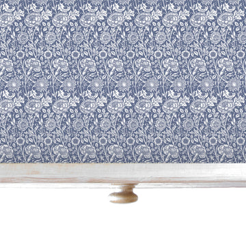LAVENDER SCENTED Drawer Liners in BLUE William Morris Design