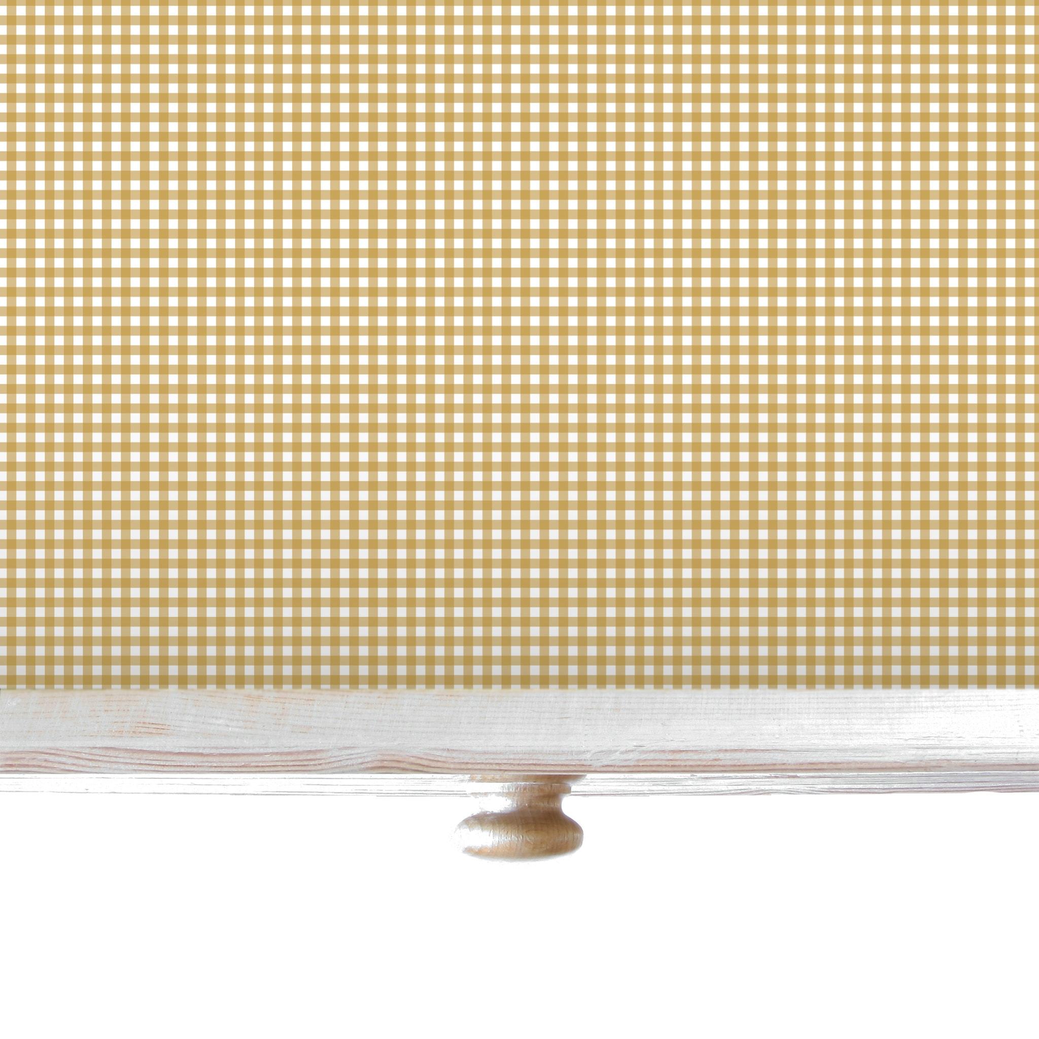 SIMPLY DRAWER LINERS | Wipe Clean & Unscented Drawer Liners in a BARLEY GINGHAM Design. Perfect for Kitchen Drawers, Shelves, Cupboards & Cabinets. Made in Suffolk, England. (Barley)