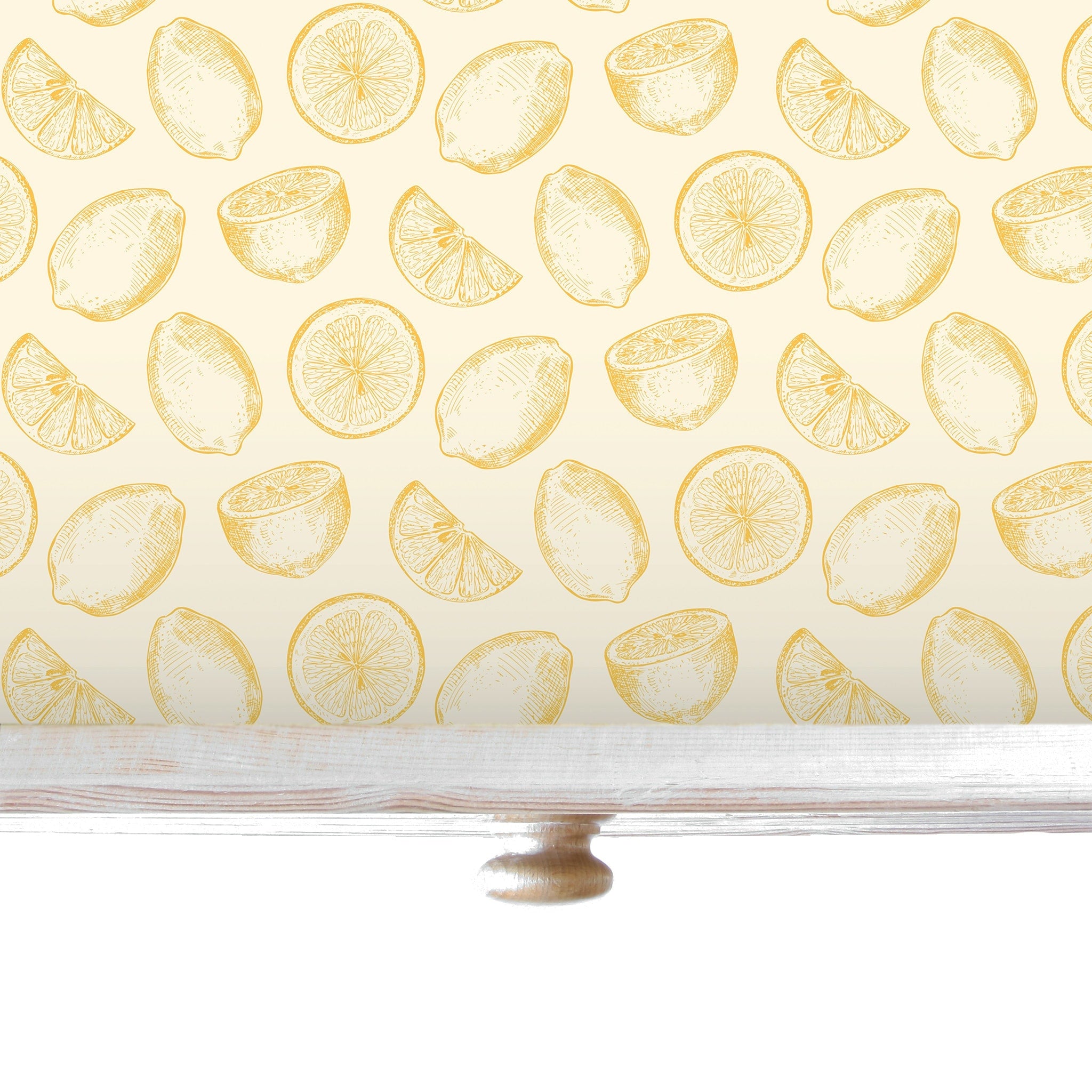 SIMPLY DRAWER LINERS | Wipe Clean & Unscented Drawer Liners with a yellow LEMONS Design.  Perfect for Drawers, Shelves, Cupboards & Cabinets.