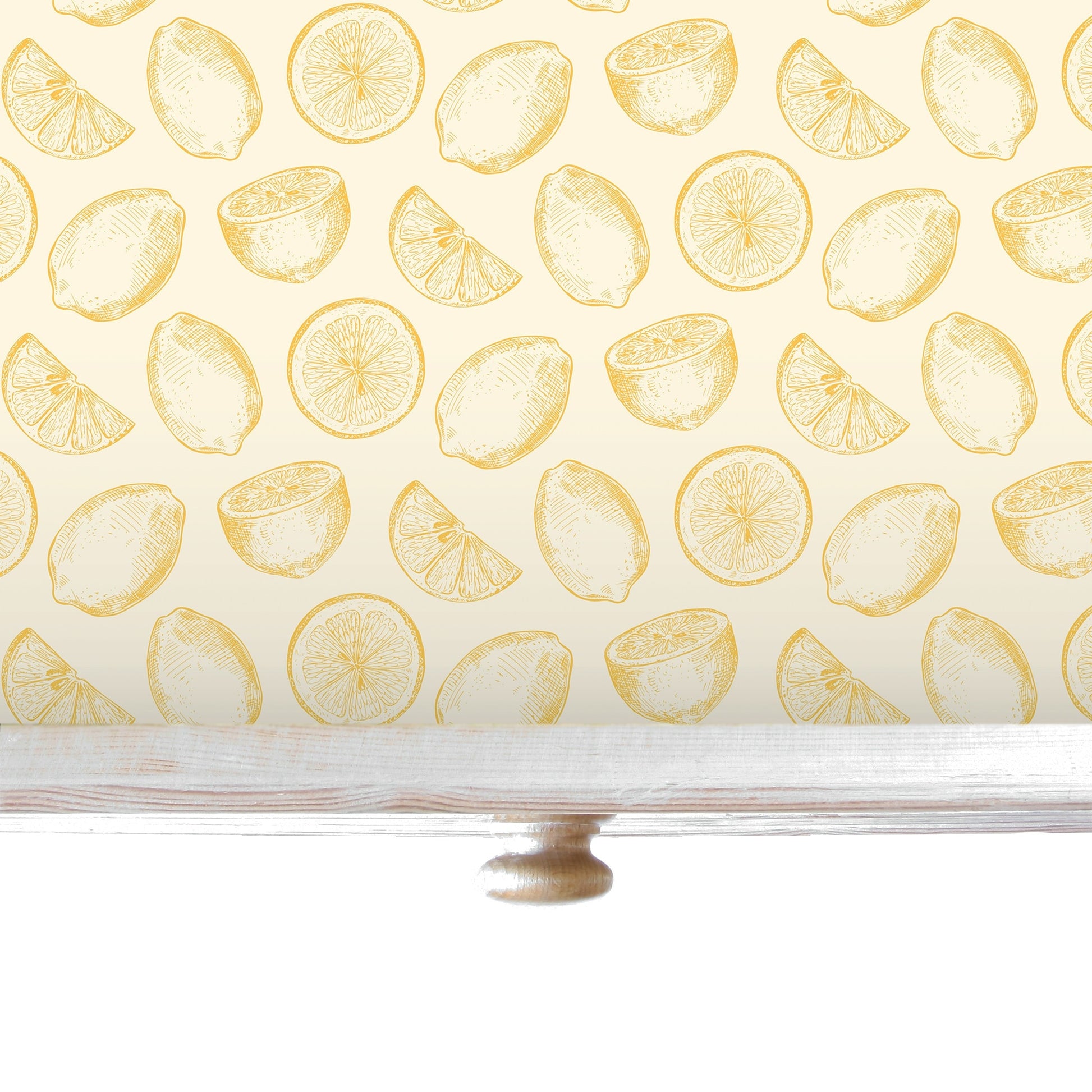 SIMPLY DRAWER LINERS | Wipe Clean & Unscented Drawer Liners with a yellow LEMONS Design.  Perfect for Drawers, Shelves, Cupboards & Cabinets.