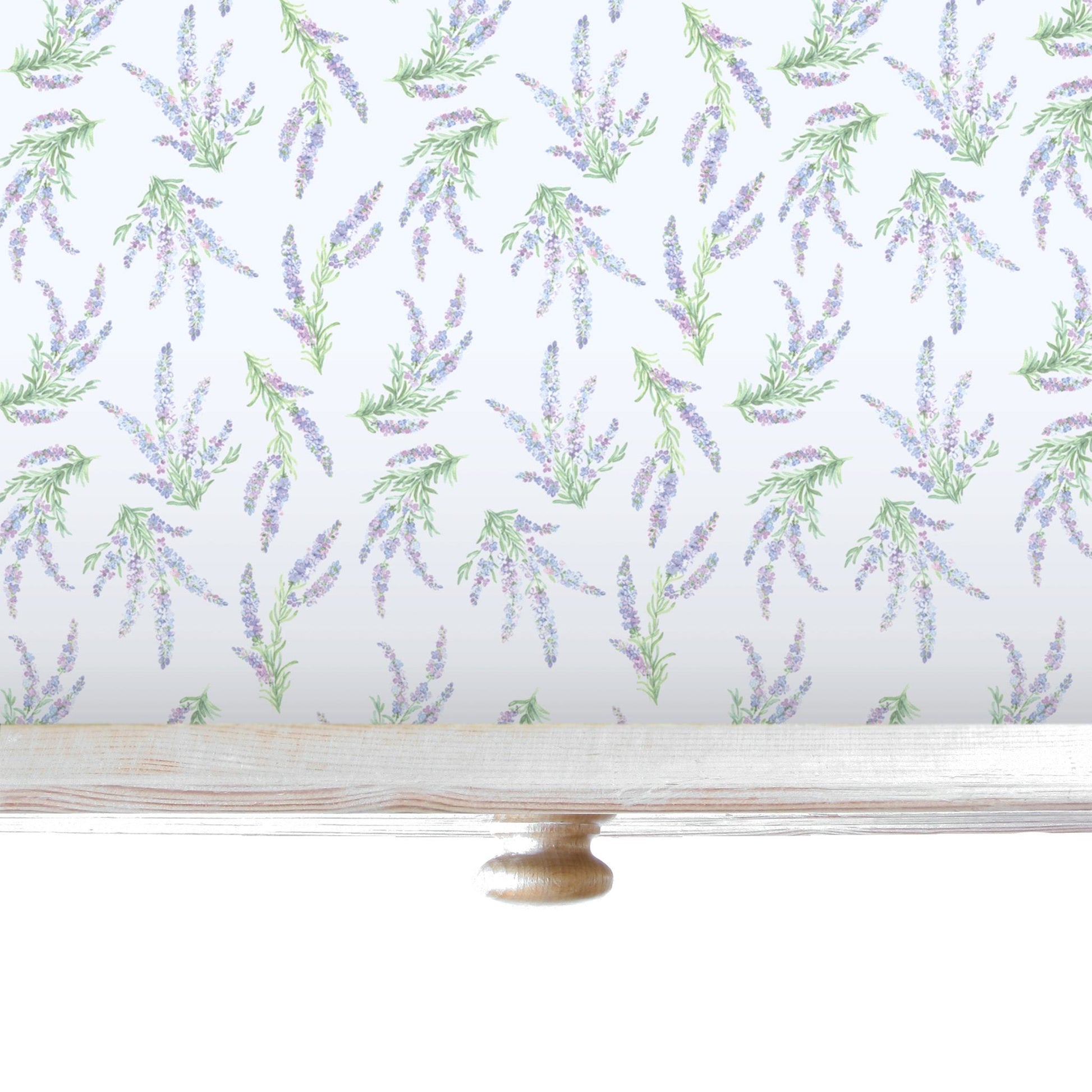 Simply Drawer Liners SUFFOLK LAVENDER SCENTED Drawer Liners in a Floral Design. Made in Britain.