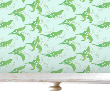 LILY OF THE VALLEY SCENTED Drawer Liners in a LILY Design