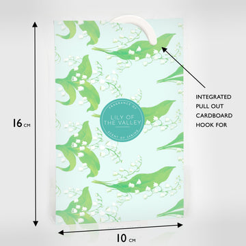 LILY OF THE VALLEY Scented Wardrobe Freshener in an elegant Floral Design