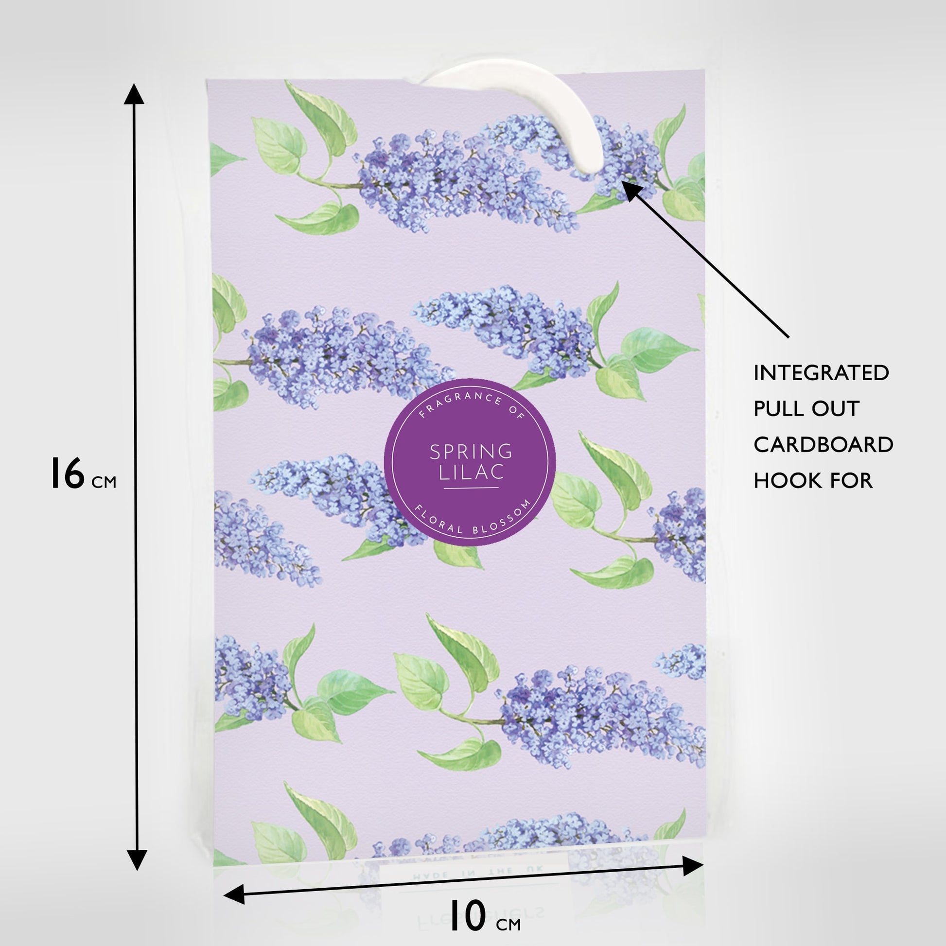 SIMPLY DRAWER LINERS | LILAC Scented Wardrobe Freshener in a Traditional Floral Design.