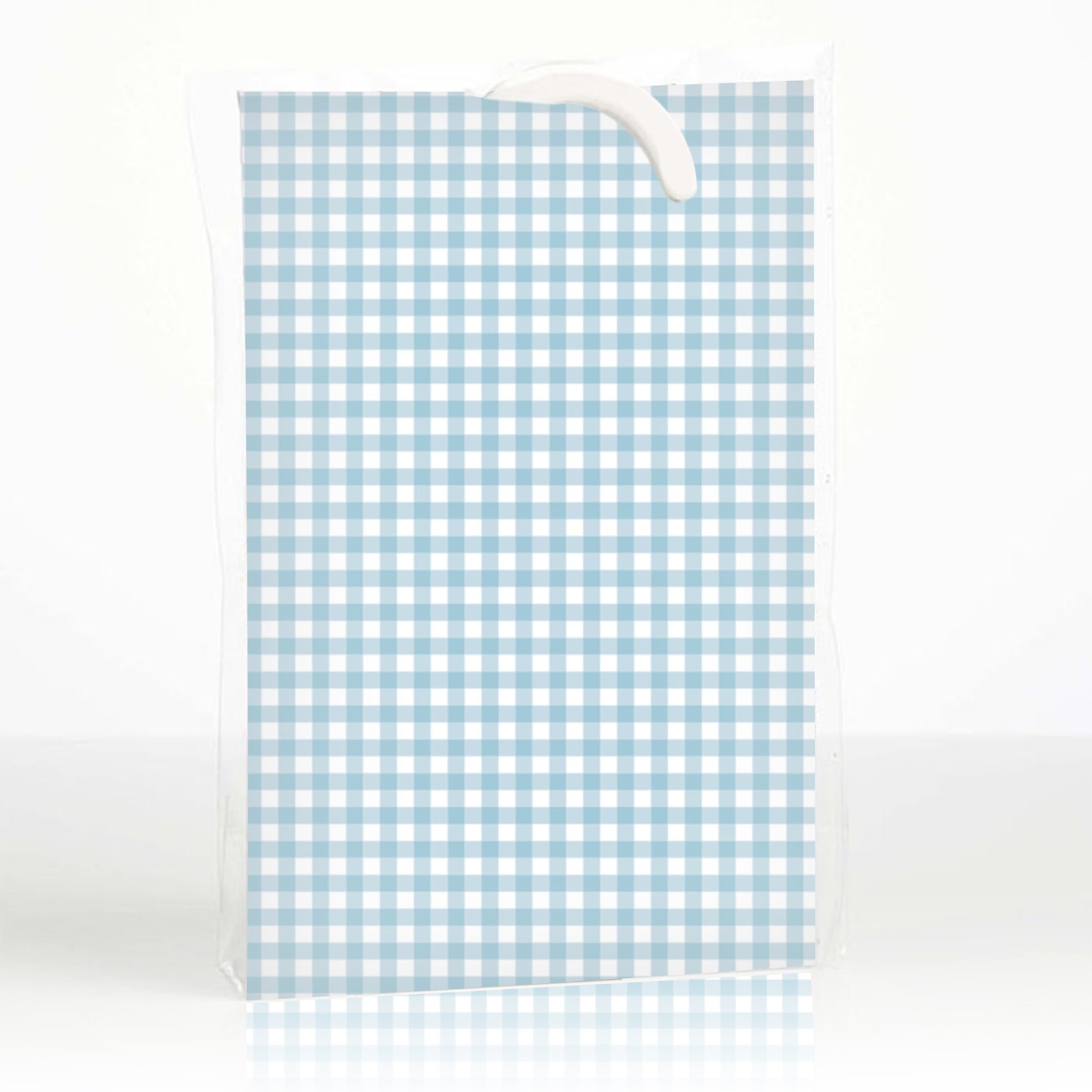 SIMPLY DRAWER LINERS | FRESH LINEN SCENTED Wardrobe Freshener in a GINGHAM Pattern in DUCK EGG BLUE.
