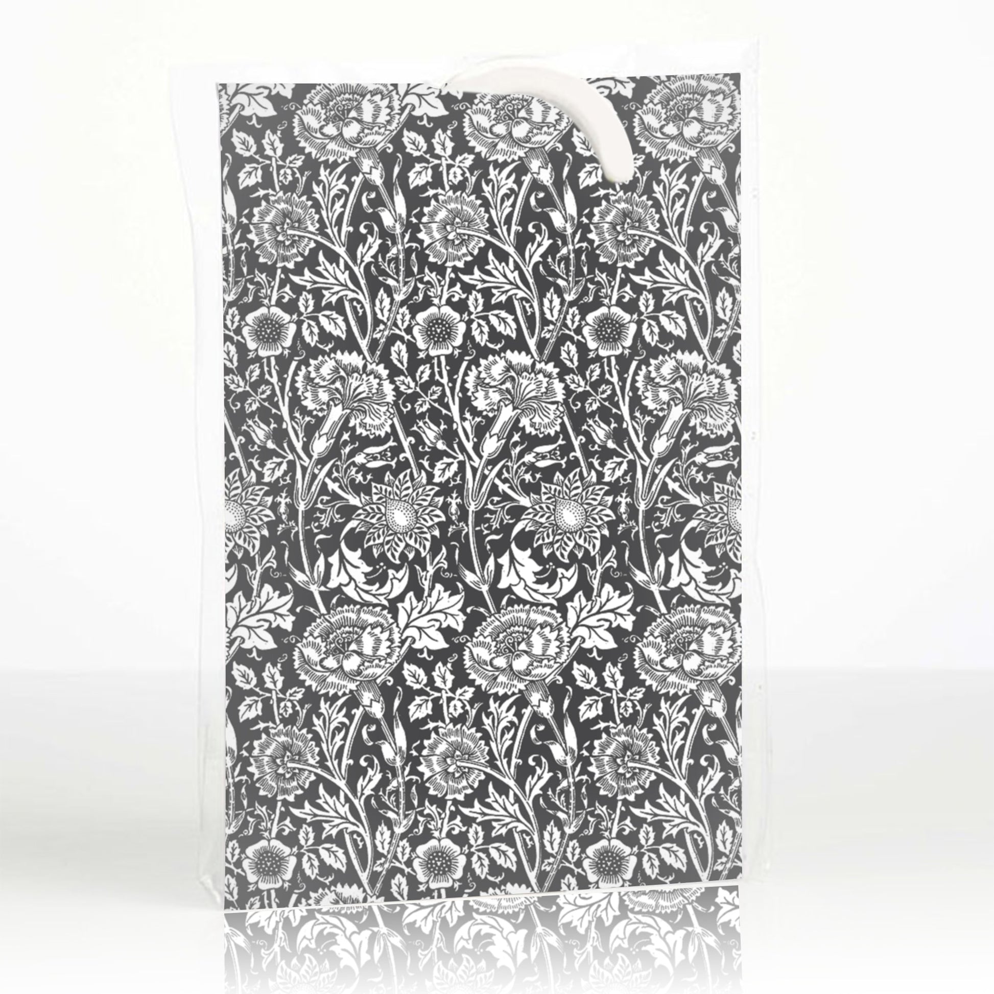 SIMPLY DRAWER LINERS | SANDALWOOD SCENTED Wardrobe Freshener in a WILLIAM MORRIS DESIGN in BLACK.