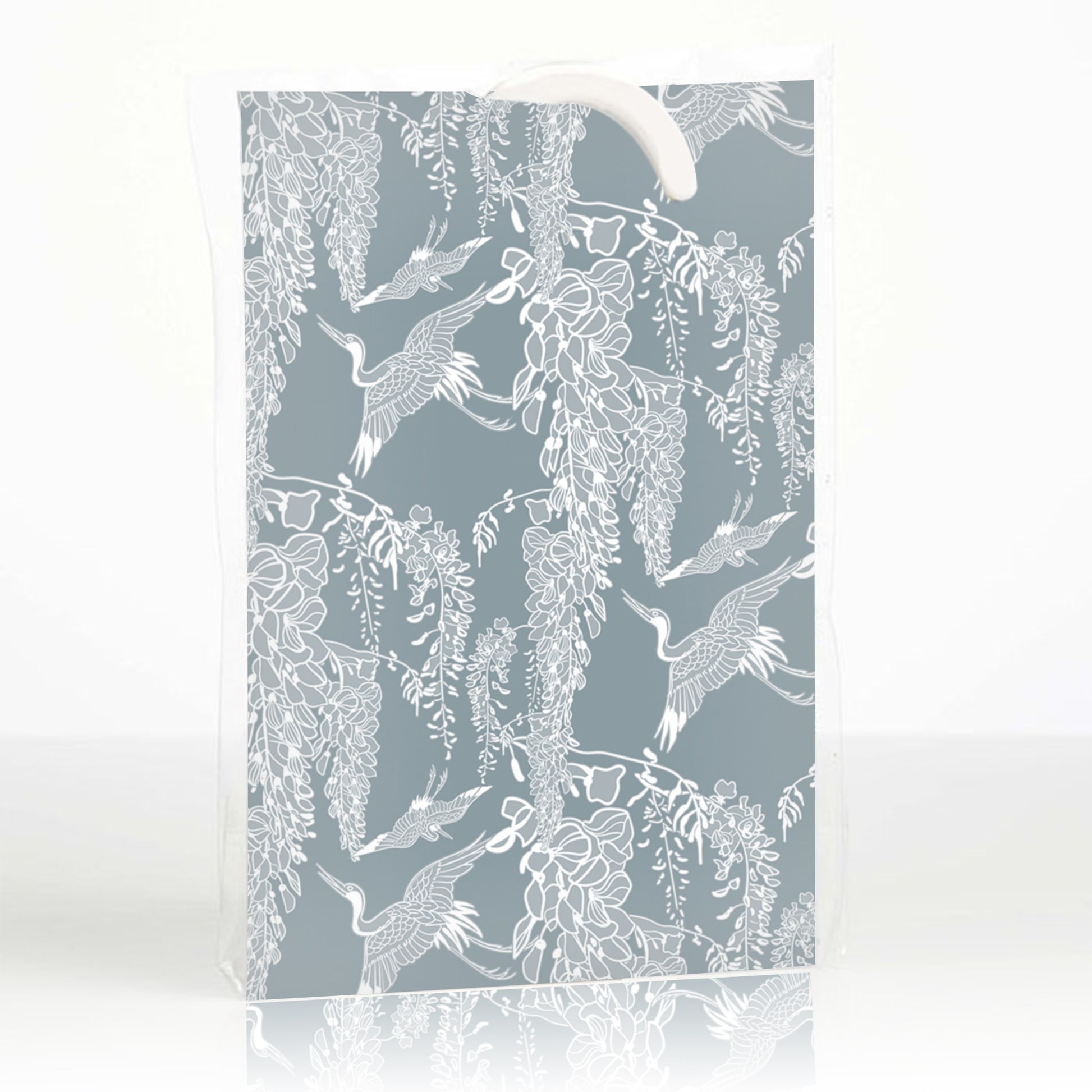 SIMPLY DRAWER LINERS | NEROLI & BERGAMOT Scented Wardrobe Freshener in a MODERN Heron Pattern.
