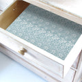 Simply Drawer Liners ROSE fragrance SCENTED Drawer Liners in DUCK EGG BLUE William Morris Design. Made in Britain.