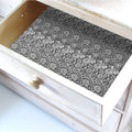 Simply Drawer Liners SANDALWOOD fragrance SCENTED Drawer Liners in BLACK William Morris Design. Made in Britain.