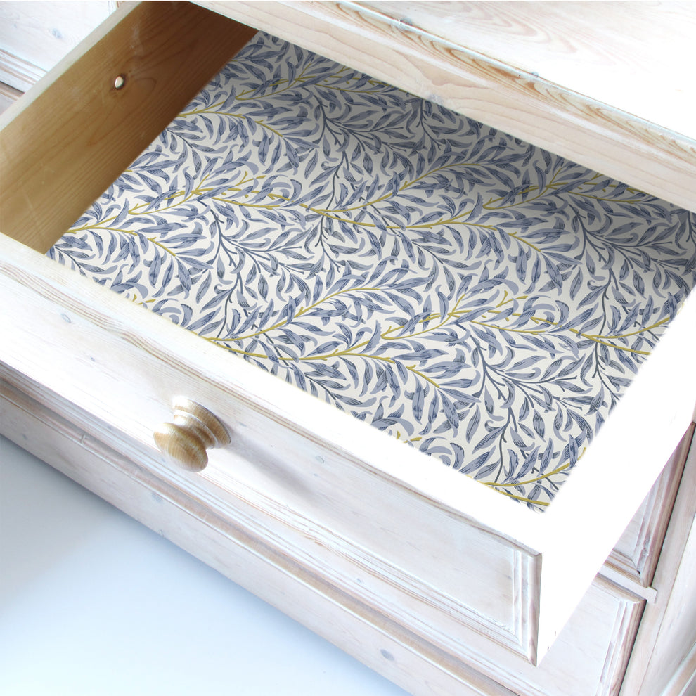 SIMPLY DRAWER LINERS | Blue WILLIAM MORRIS Willow Design Scented Drawer ...