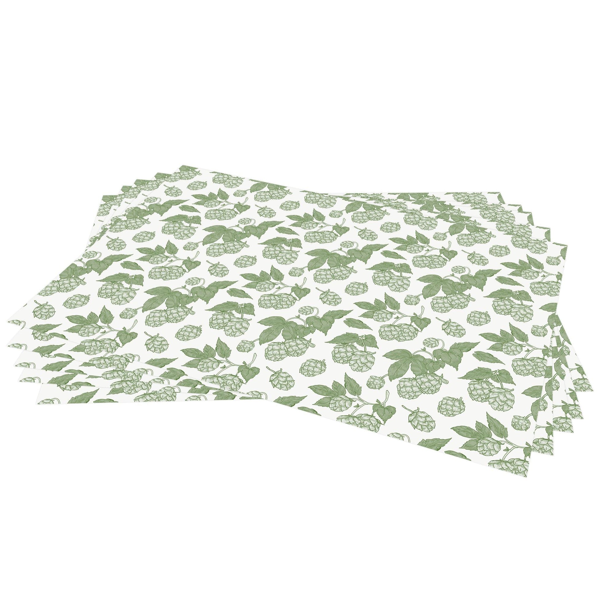 SIMPLY DRAWER LINERS | Wipe Clean & Unscented Drawer Liners with a green HOPS Design.  Perfect for Drawers, Shelves, Cupboards & Cabinets.