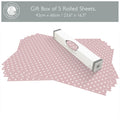 SIMPLY DRAWER LINERS | Wipe Clean & Unscented Drawer Liners in a PINK POLKA DOT Design. Perfect for Kitchen Drawers, Shelves, Cupboards & Cabinets. Made in Suffolk, England. (Pink)
