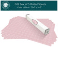 Simply Drawer Liners NEROLI & BERGAMOT Scented Drawer Liners in HELEBORE PINK  Geometric Print. Made in Britain.