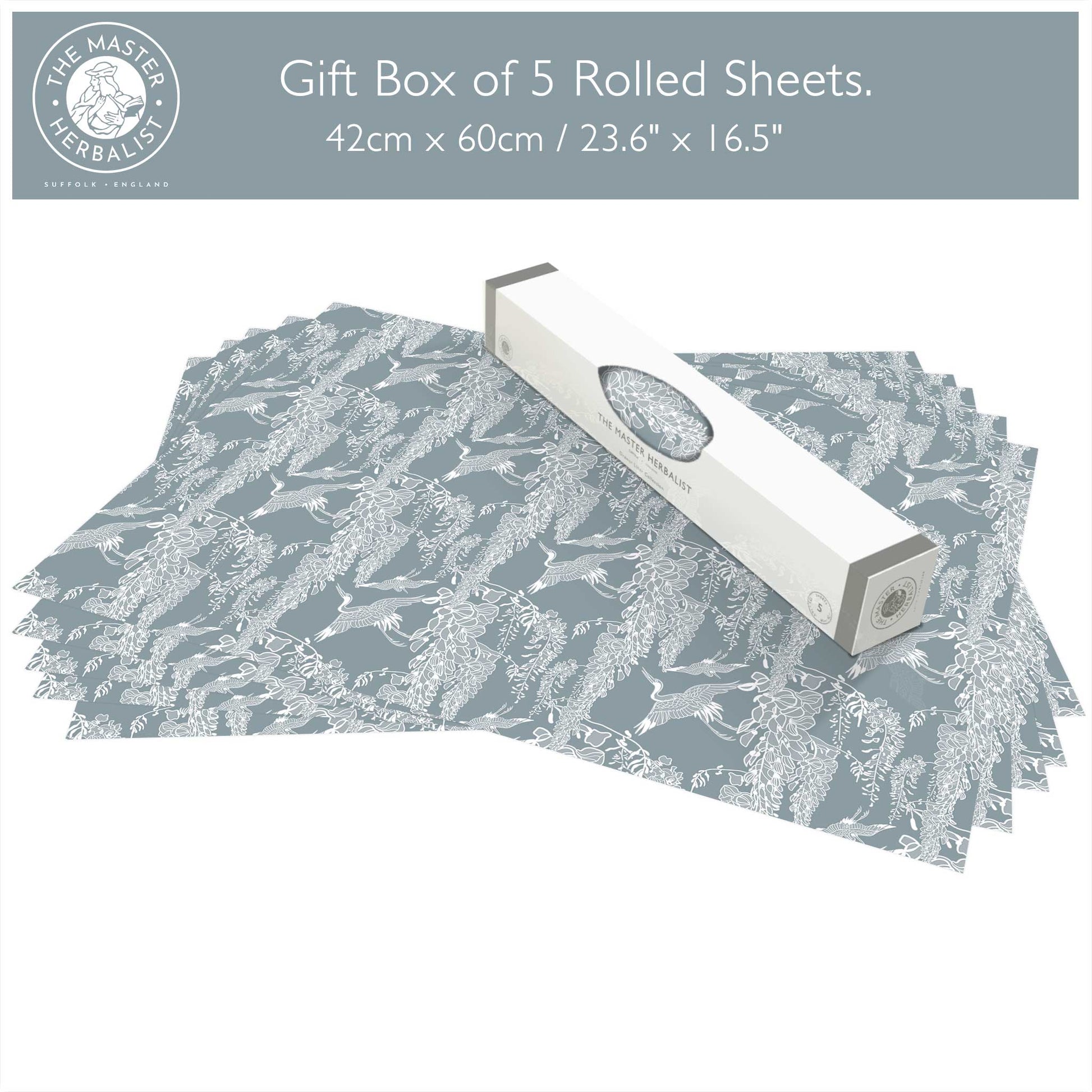 Simply Drawer Liners LAVENDER & NEEM OIL Scented Drawer Liners in an CLASSICAL HERON Design | Natural ANTI-MOTH Repellent. Made in Britain.