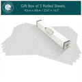 Simply Drawer Liners LAVENDER & NEEM OIL Scented Drawer Liners in a SOFT GREY Geometric Print | Natural ANTI-MOTH Repellent. Made in Britain.