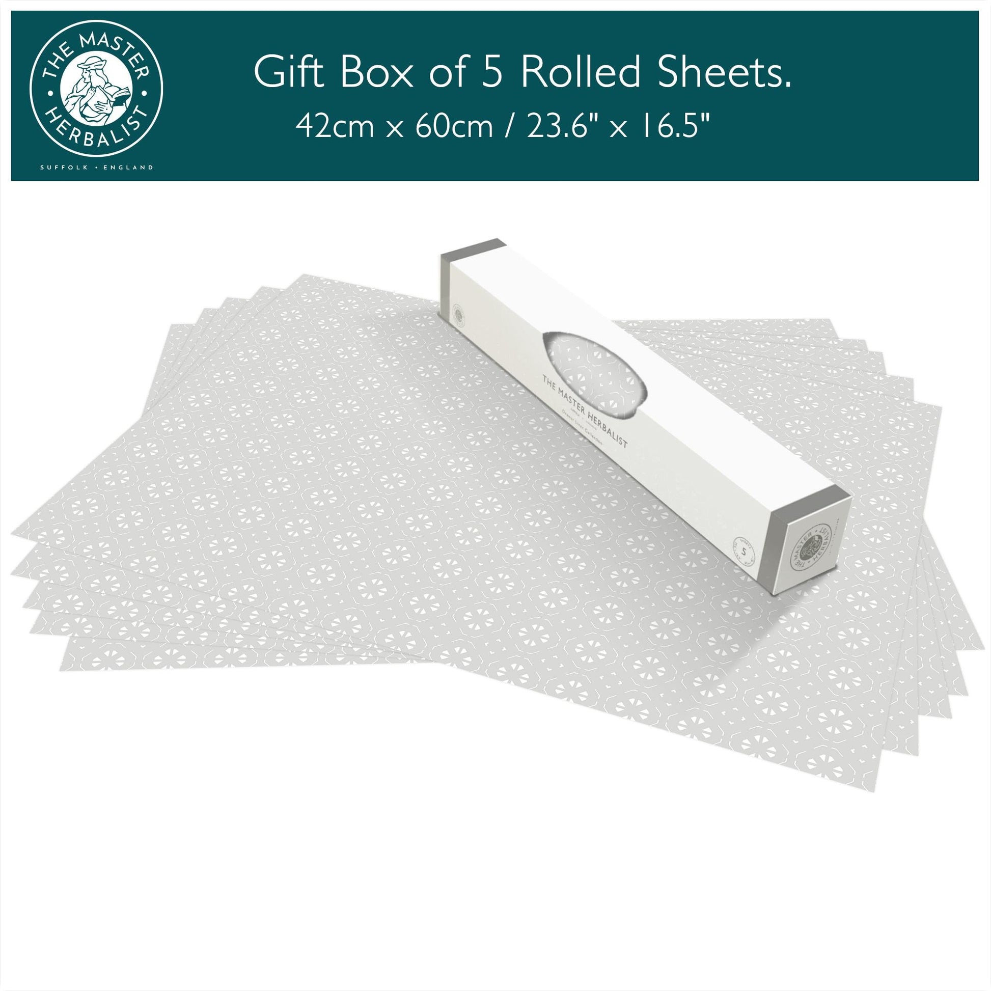Simply Drawer Liners LAVENDER & NEEM OIL Scented Drawer Liners in a SOFT GREY Geometric Print | Natural ANTI-MOTH Repellent. Made in Britain.