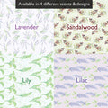 Simply Drawer Liners SUFFOLK LAVENDER SCENTED Drawer Liners in a Floral Design. Made in Britain.