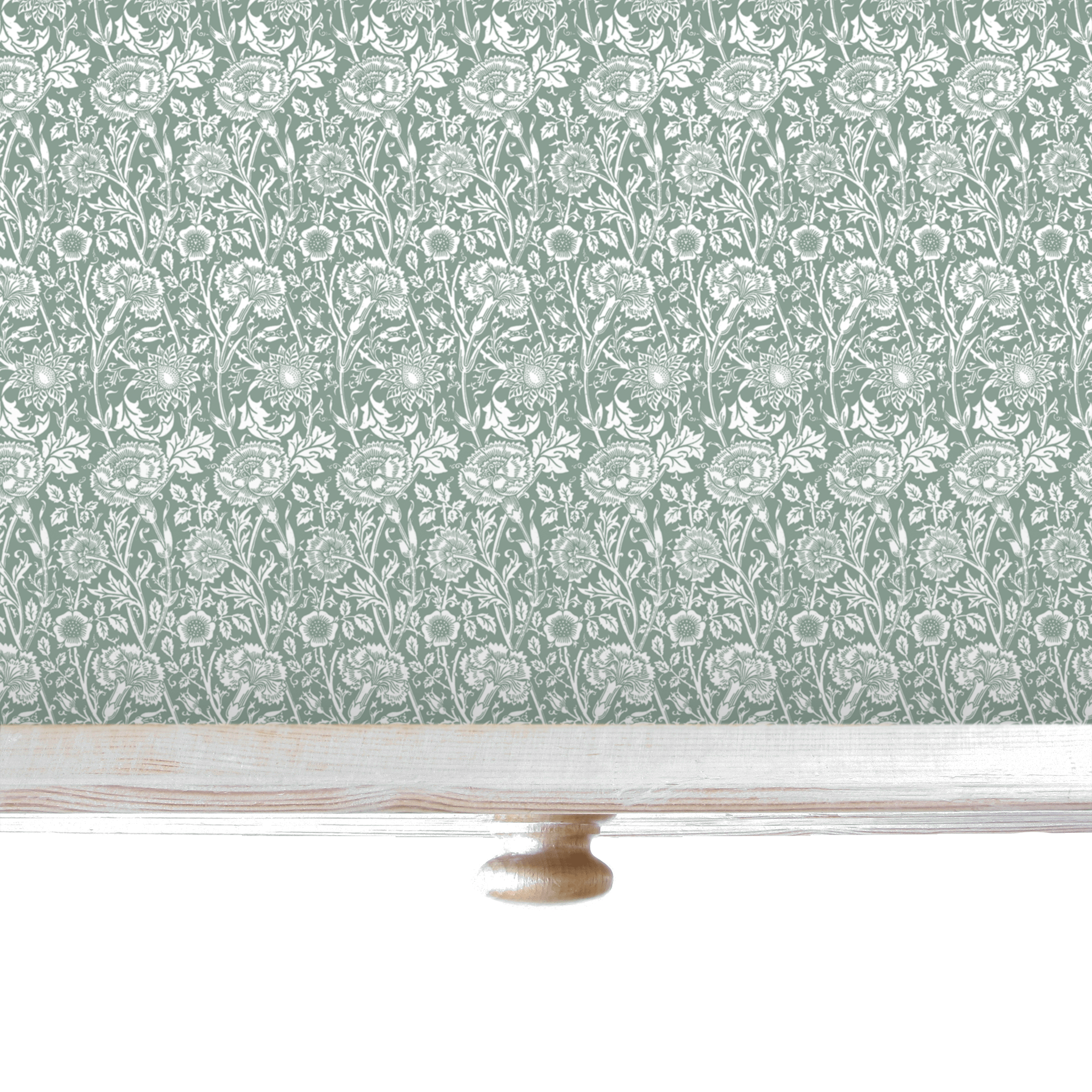 William Morris Wipe Clean & Unscented Drawer Liners in DUCK EGG BLUE