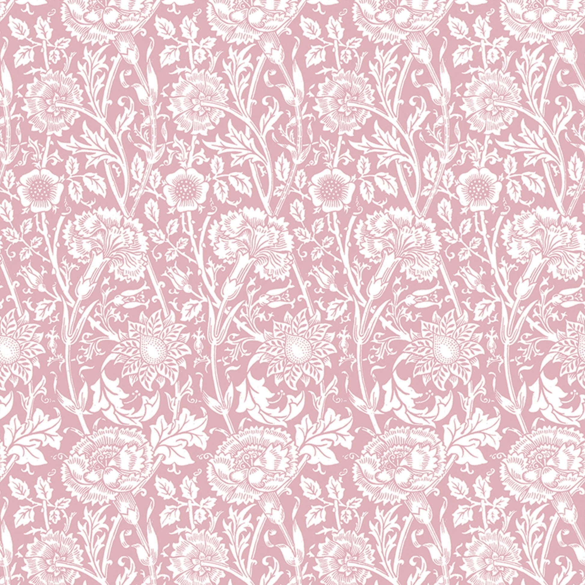Simply Drawer Liners ROSE fragrance SCENTED Drawer Liners in PINK William Morris Design. Made in Britain.