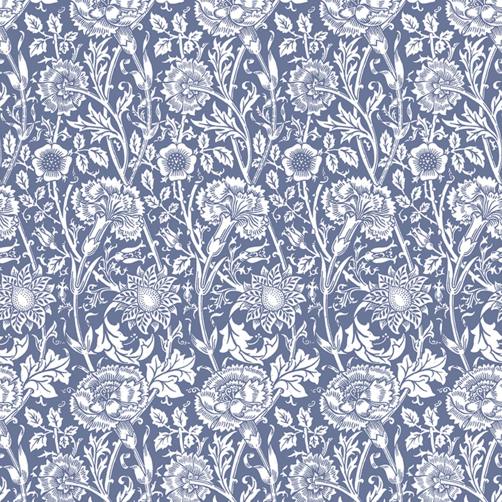 Simply Drawer Liners LAVENDER fragrance SCENTED Drawer Liners in BLUE William Morris Design. Made in Britain.